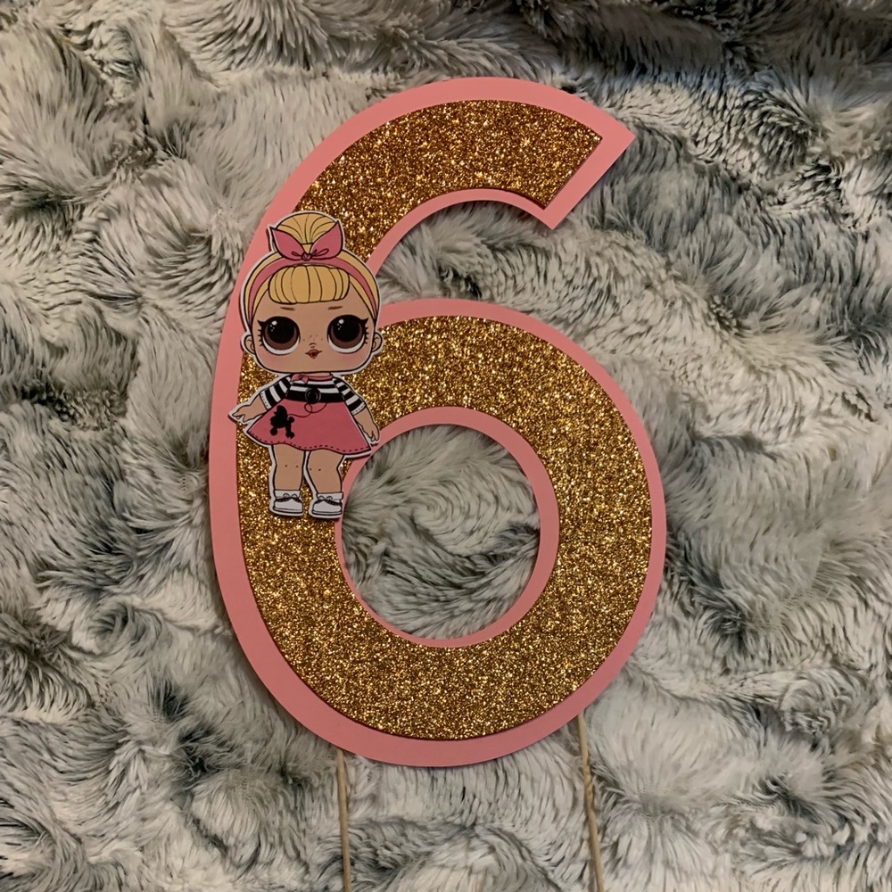 LOL dolls cake topper & cupcake topper